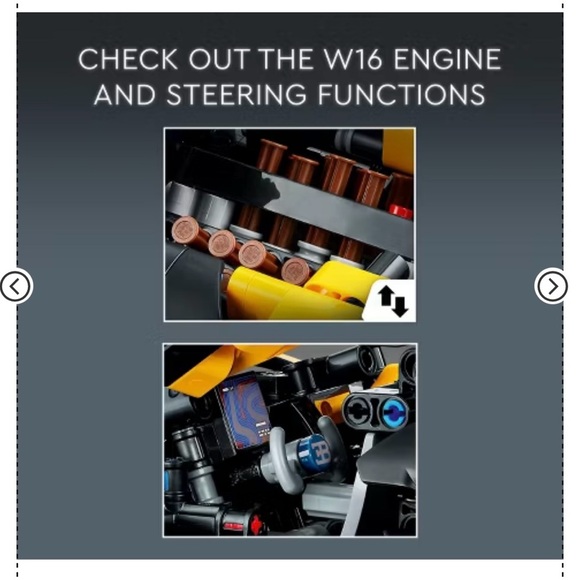 LEGO Technic Buggatti Bolide Race Car building set 905 pc, # 42151 new - Picture 3 of 5